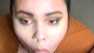 Hot Brunette Girlfriend POV Blowjob