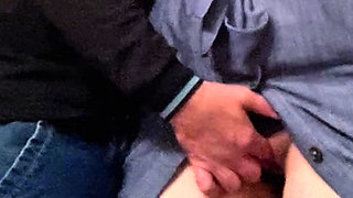 Stranger Fingered Horny Milf Hard Before Work in The Subway