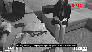 Director spanked a naughty student