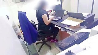 Boss Fucks Latina BBW in Office - Legs Shaking Hardcore POV