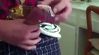 Skinny Twink's Mess-Free Condom Wank