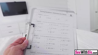 Very busty young babe redhead stepsis fucks stepbro