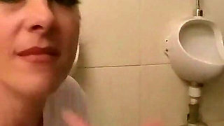 Risky Sex in Public Restroom