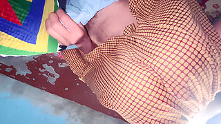 Schoolgirl fucked by her stepbrother. Part 1 I fill her hands with my cum