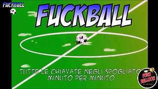 A female linesman gives a soccer player a blowjob before the match.