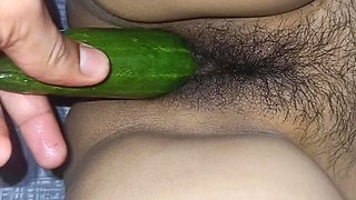 Sister in Law Got Cucumber in Her Pussy