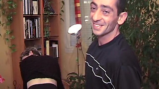 French granny fucked hard by several dudes