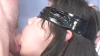 Tied up and Blindfolded French Slut Got Face Fucked