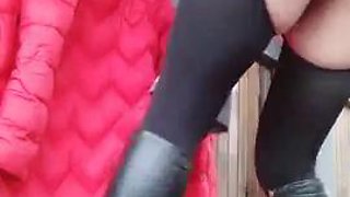 Asian chick outdoor