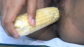 Creamy Cone Deep Inside My Pussy - Intense Food Insertion Play