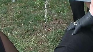 BDSM - Slave Girl Gets Humiliated, Whipped, and Fucked in Chains