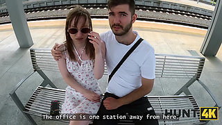 HUNT4K. Striptease and sex to get a new job...