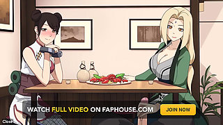 Naruto - Kunoichi Trainer - Part 19 - Tsunade Handjob Under Table by Loveskysanx