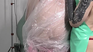 Latex Nurse’s Total Encase Surrender: Wrapped and Owned in Plastic Perfection