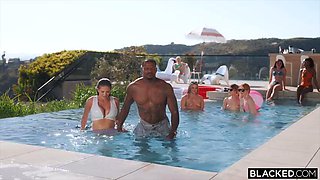 BLACKED Blonde Nymph Lexi Lore Goes AirTight At A House Party: Blowjob, Anal  Interracial Porn