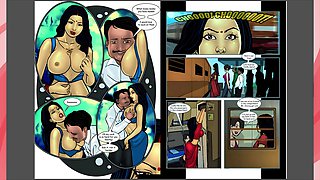 Savita Bhabhi Episode 14 Part 1 - Sexpress - Bhabhi doing sex with her friend's virgin brother in Train