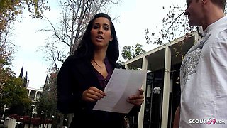 Spic Cougar at Pickup Casting Intercourse