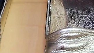 Worn Black Socks & Dirty Silver Loafers - Real Footwear Tease in Leggings