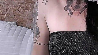 Curvy Goth Girl Deepthroat and Pussy Fucked Hard