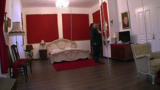 Slaves getting punished in chains