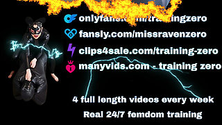 Training Zero Femdom Pony Maid Sissy Slave Tasks - Bondage BDSM Humiliation Real Homemade Wife MILF Amateur FLR Orgasm Cum