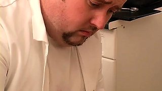 Bisexual anal threesome banging in the open