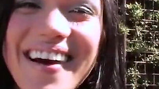 Picking hot brunette from the gym