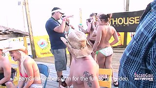 Bikini Contest Turns Horny When Girls Start Showing Hairy Pussy