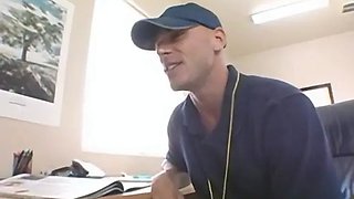 Cute ass student gets out of detention by riding her teachers dick