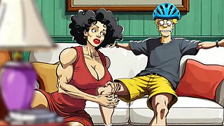 Sexy Housewife Fucks with a Stranger While Her Husband Is at Work / Toon / Cartoon / Animation