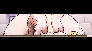 Anime-themed erotic massage and hardcore pussy eating with Loveskysan69real