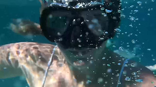 Clear Skys Blue Water With The Perfect Babe Angel Youngs