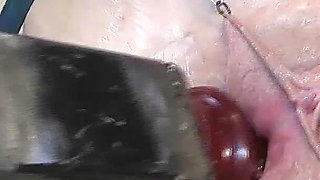 Far Spread Pussy Fucked by Machine 328 E