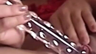 It fell on the internet video of celebrity stuffing glass dildo in ass