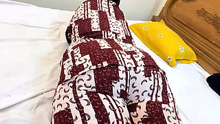 Hot Stepmom anal Fucked By Stepson's Friend when she rest on bed and watching porn video