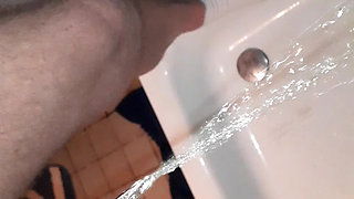 Pissing in the shower