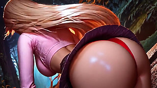 Stepsister Rapunzel Perfect Pussy Cameltoe Close Up Mini Skirt