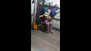 Old Preacher of the Word of Christ Converses with His Apprentice Woman and Wants to Fuck Her