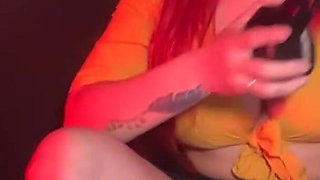 I Masturbate in the Office Watching My Anal Video with My Husband and Then Fuck Him