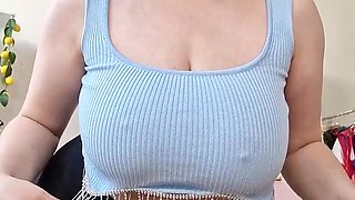 School Girl Teasing with Her Big Boobs!