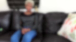 Big Black Ass Ebony Model Strips Down & Rides BWC