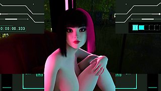 Nexus 3 Cyberpunk sex with busty brunette Extreme deepthroat