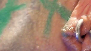 Anuskatzz Masturbate with Dildo My Anal Hole - Solo Tattoo Female