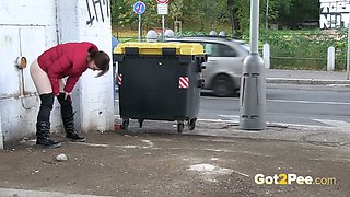 Here's an amazing compilation for fans of public pissing