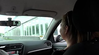 Amateur milf car outdoor handjob