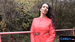 Czechxxx - veritable czech milf opens up her feet for a stranger big big pecker