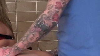 Stepmom Ashley R gets facialized and fucked by her stepson Luke H in the kitchen