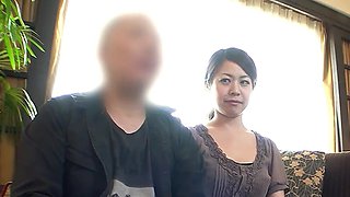 brunette babe fucks everyone as her cuck looks on