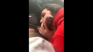 Natural Amateur blowjob outdoors exposed