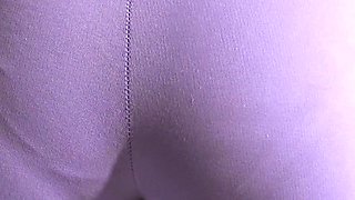 MILF with Fit Ass in Leggings Teases Visible Panty Line